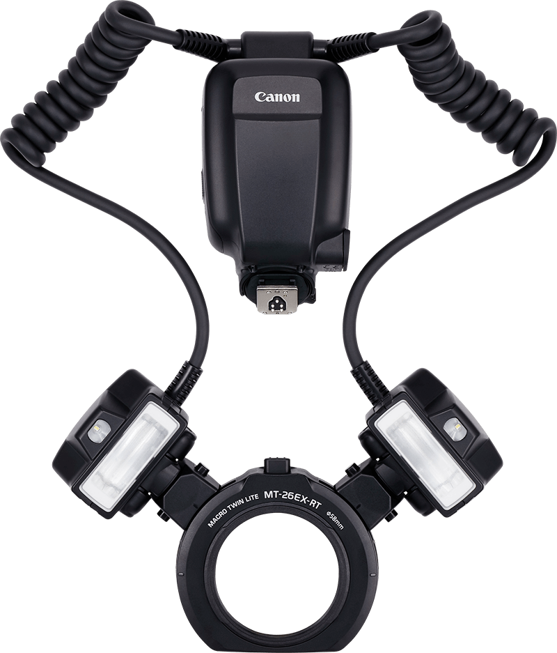 Canon MT-26EX-RT Macro Twin Lite Flash for close-up and macro photography.