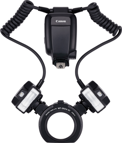 Canon MT-26EX-RT Macro Twin Lite Flash for close-up and macro photography.