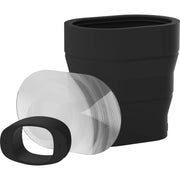 MagMod MagBeam flash modifier extended for focused spotlight effect
