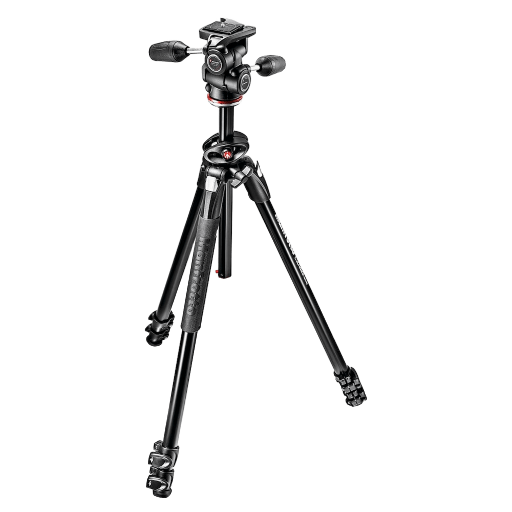 Manfrotto MK290DUA3-3W 290 Dual Aluminium Tripod Kit with 3-Way Head