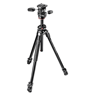 Manfrotto MK290DUA3-3W 290 Dual Aluminium Tripod Kit with 3-Way Head