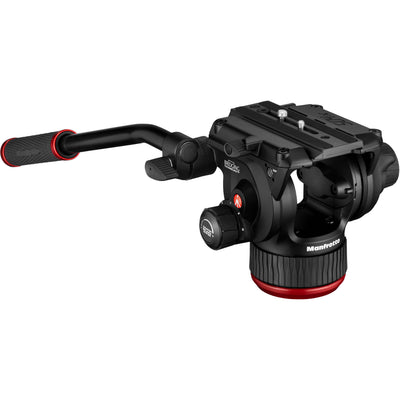 This Manfrotto 504X tripod kit delivers a high-performance video setup with smooth fluid technology.