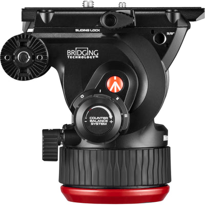 This Manfrotto 504X tripod kit delivers a high-performance video setup with smooth fluid technology.