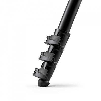Manfrotto Befree Advanced lever aluminium tripod with ball head set up outdoors.