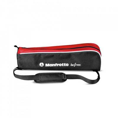 Manfrotto Befree Advanced lever aluminium tripod with ball head set up outdoors.