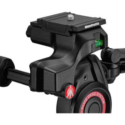 Manfrotto Befree GT PRO 3-Way Aluminium Tripod Kit with 3-way live head, compact travel tripod supporting 6 kg for photography and videography.
