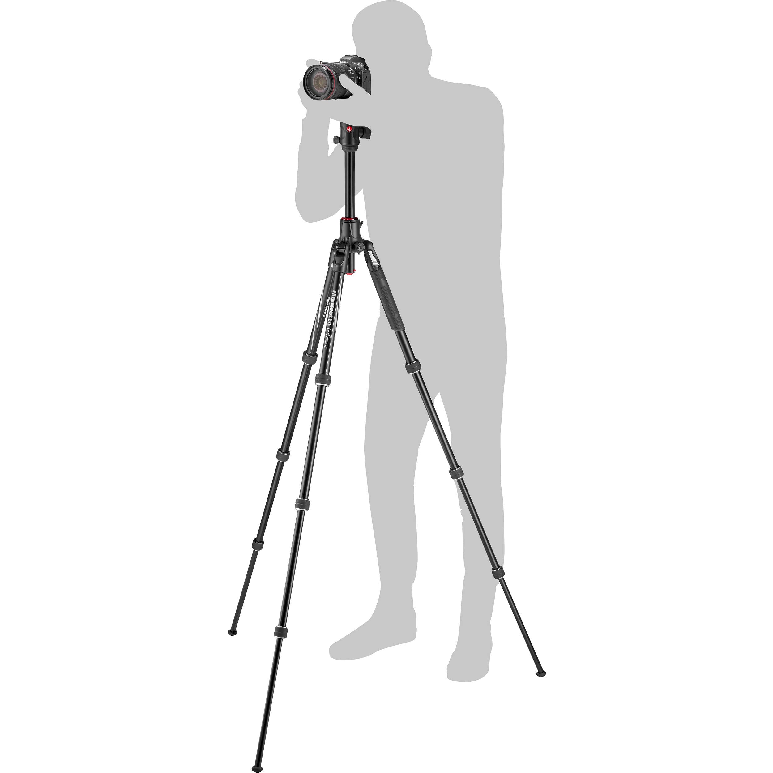 The Manfrotto Befree GT XPRO tripod is lightweight and travel-friendly, with a 496 ball head that helps you take sharp photos from high or low angles.