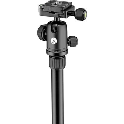 The black Element Small from Manfrotto is an ultra-compact aluminium travel tripod designed for DSLRs, mirrorless, and compact cameras.