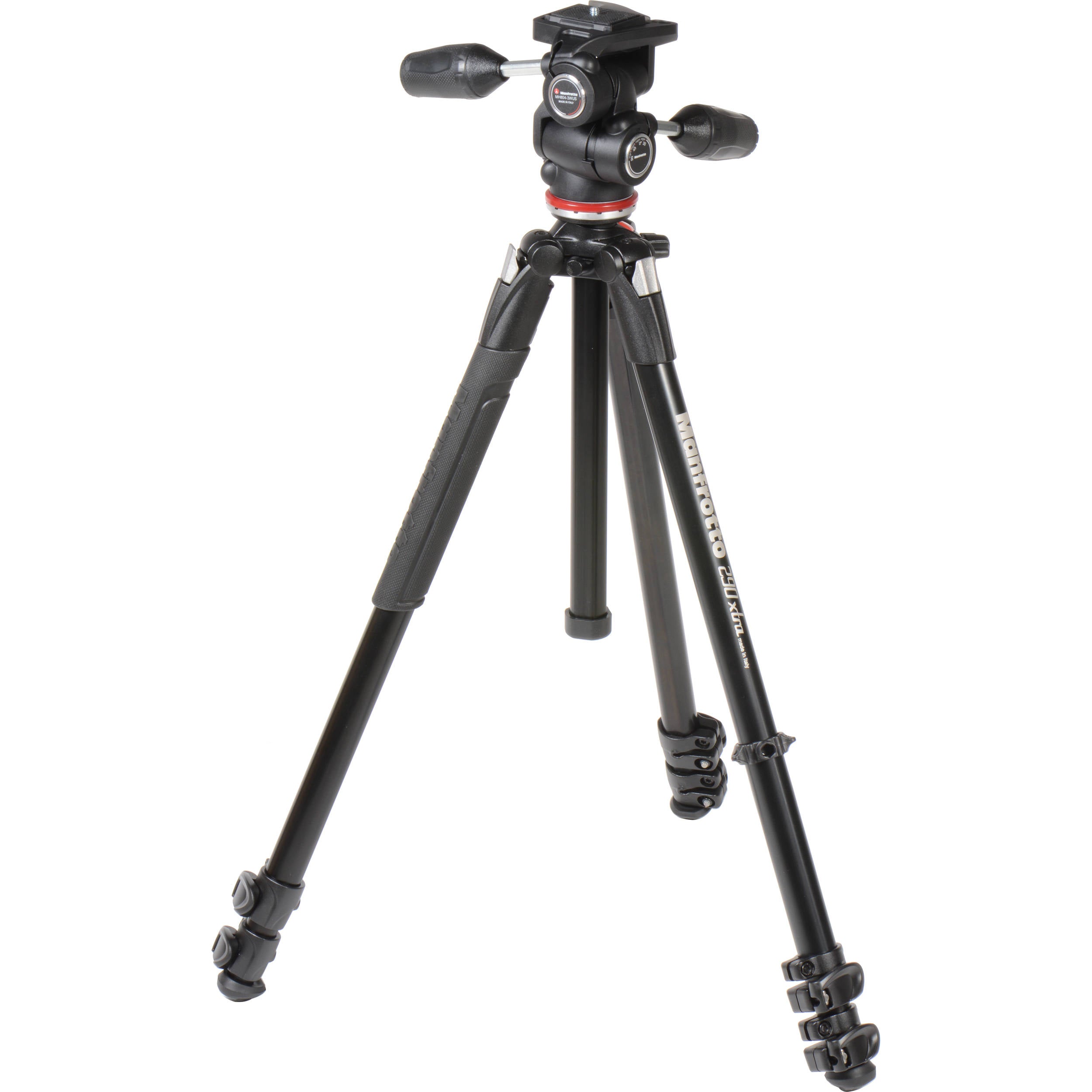 Manfrotto 290 Xtra Aluminium Tripod MK290XTA3-3W with 804 3-Way Head.
