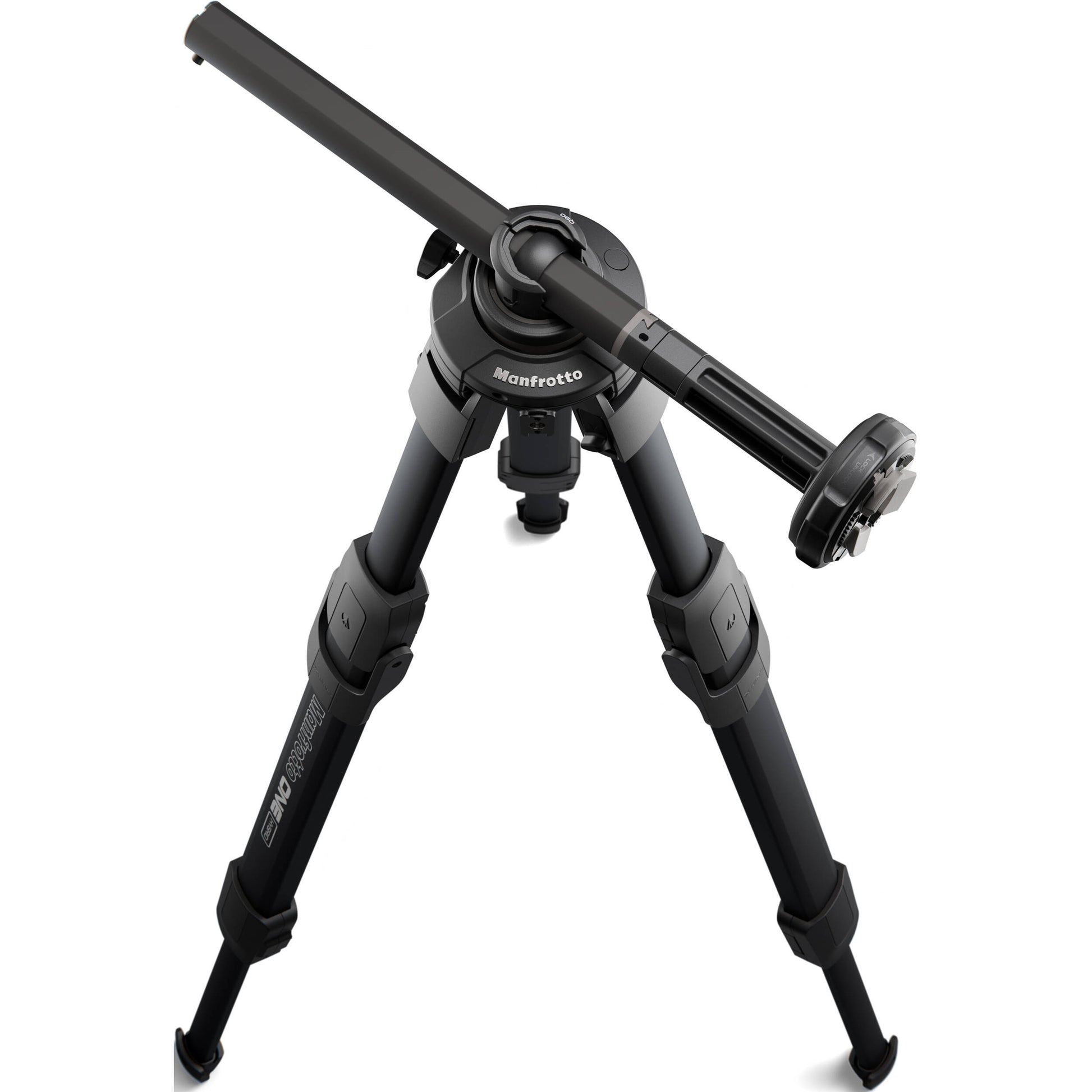 Manfrotto ONE Hybrid Aluminium Tripod for photography and video with 90° center column and XCHANGE system

