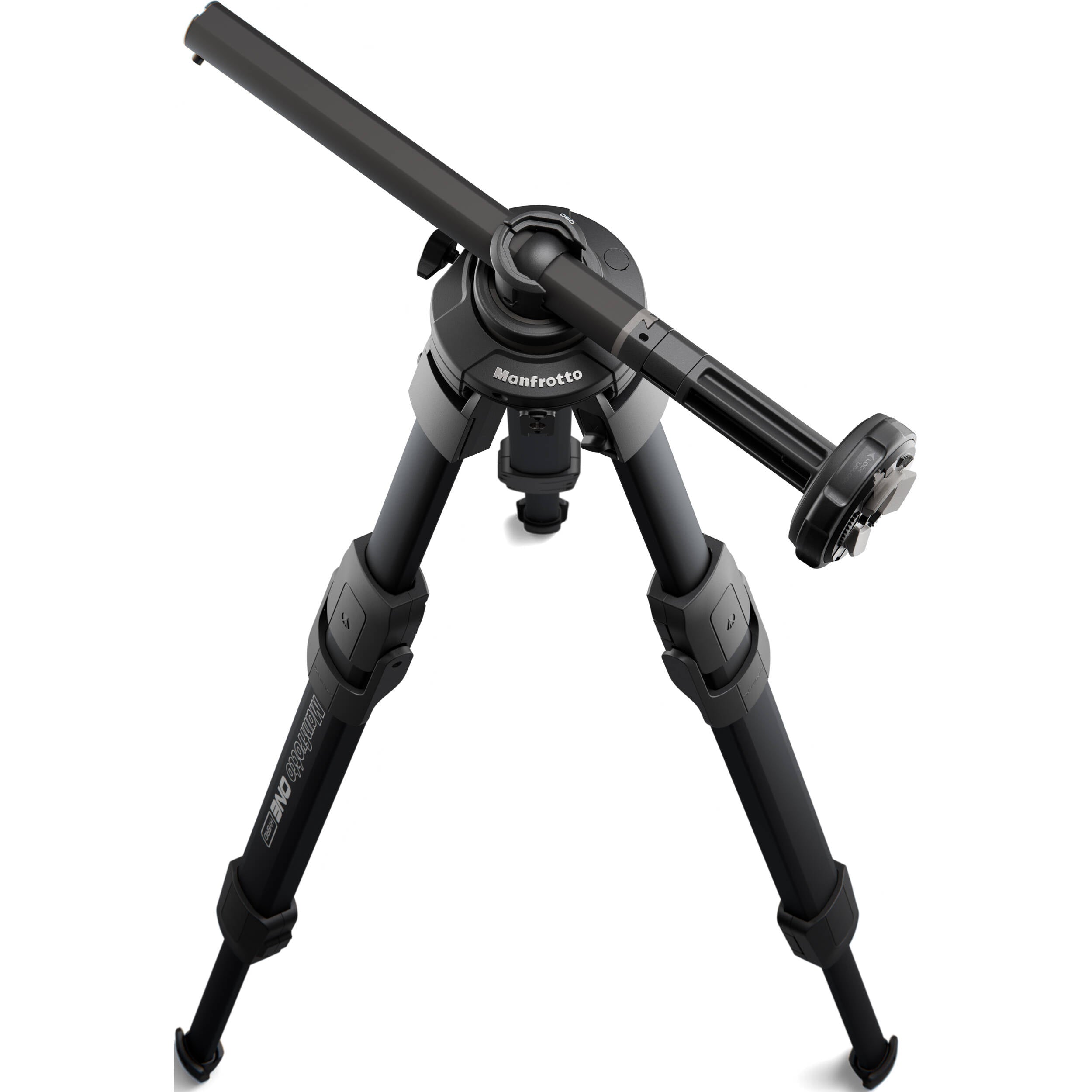 Manfrotto ONE Hybrid Aluminium Tripod for photography and video with 90° center column and XCHANGE system
