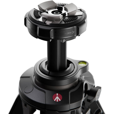 Manfrotto ONE Hybrid Aluminium Tripod for photography and video with 90° center column and XCHANGE system
