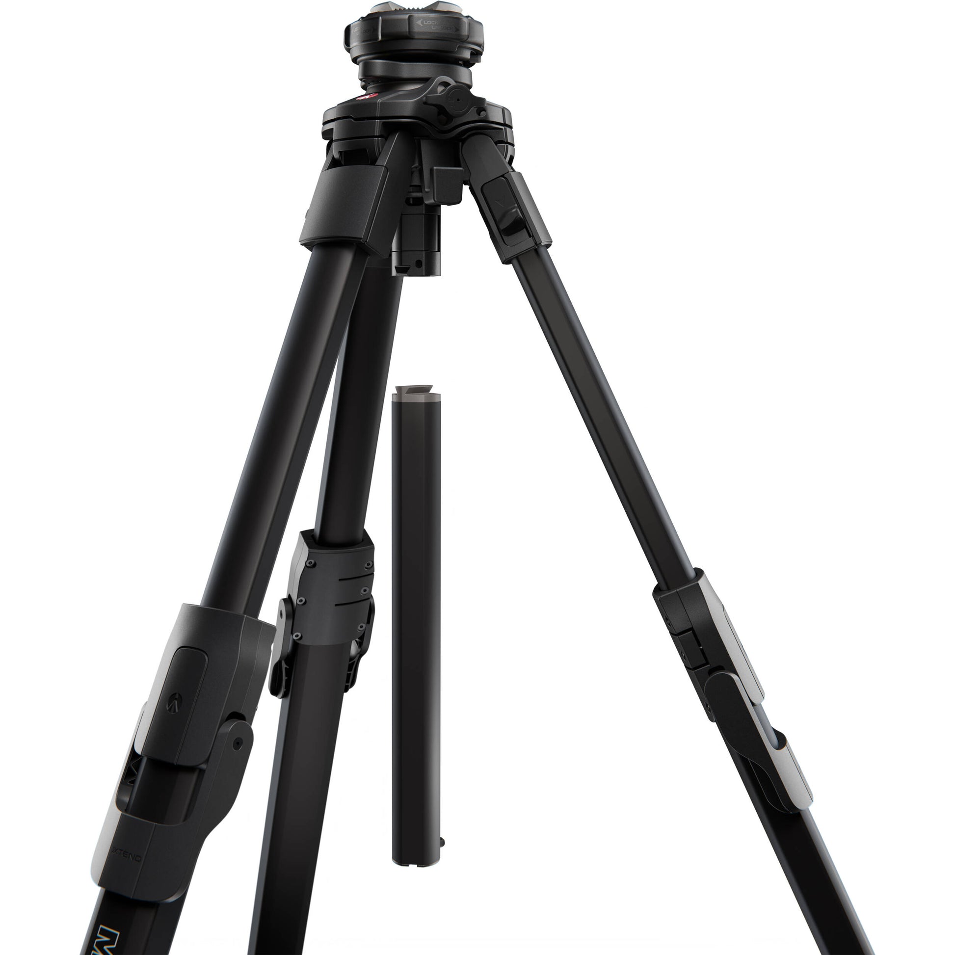 Manfrotto ONE Hybrid Aluminium Tripod for photography and video with 90° center column and XCHANGE system
