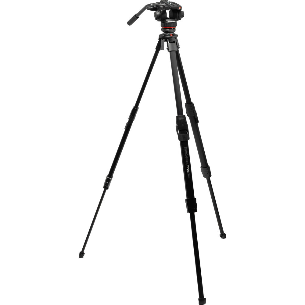 Manfrotto ONE Video Aluminium Tripod 502X Fluid Head Black