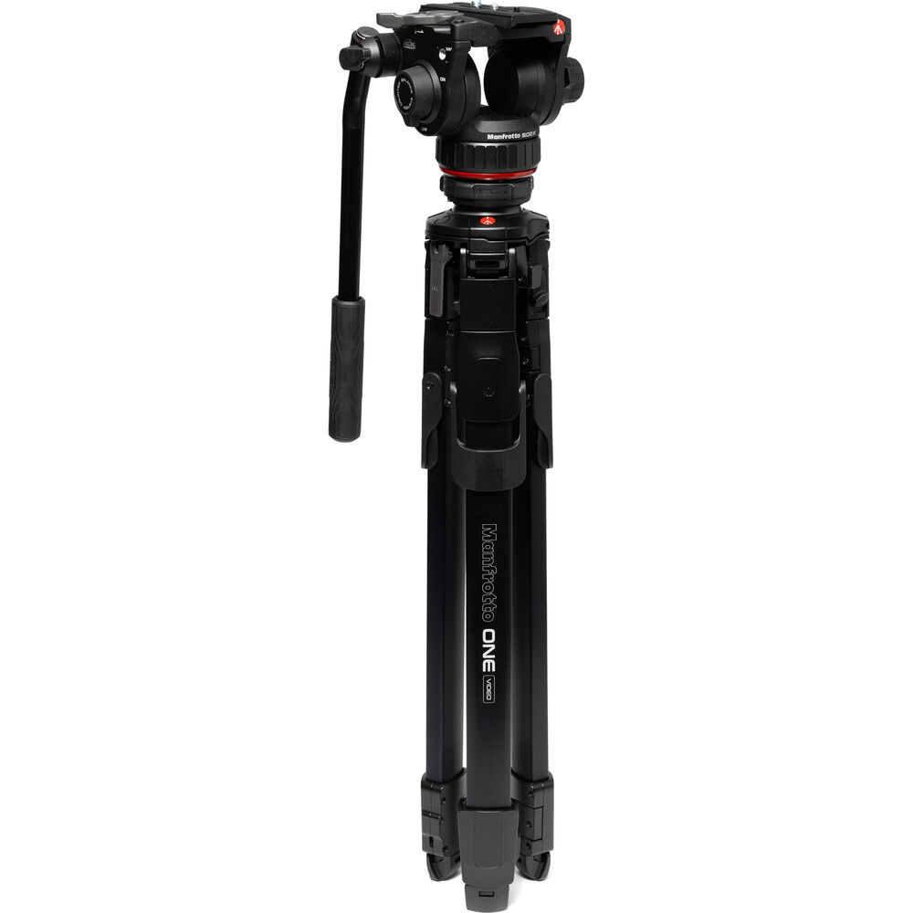 Manfrotto ONE Video Aluminium Tripod 502X Fluid Head Black