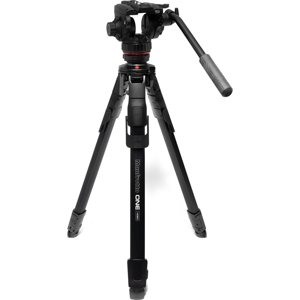 Manfrotto ONE Video Aluminium Tripod 502X Fluid Head Black