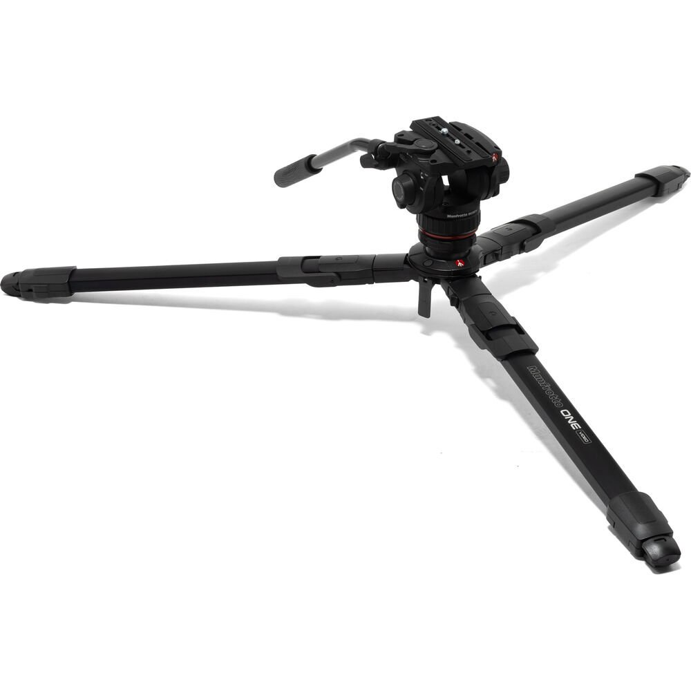 Manfrotto ONE Video Aluminium Tripod 502X Fluid Head Black