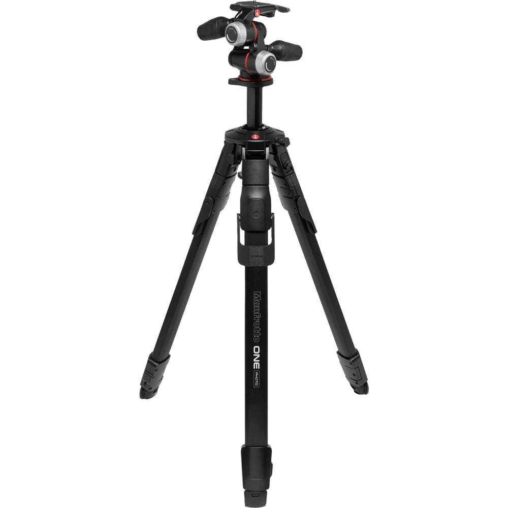 Manfrotto ONE Photo Aluminium Tripod Kit XPRO 3-Way Head Black