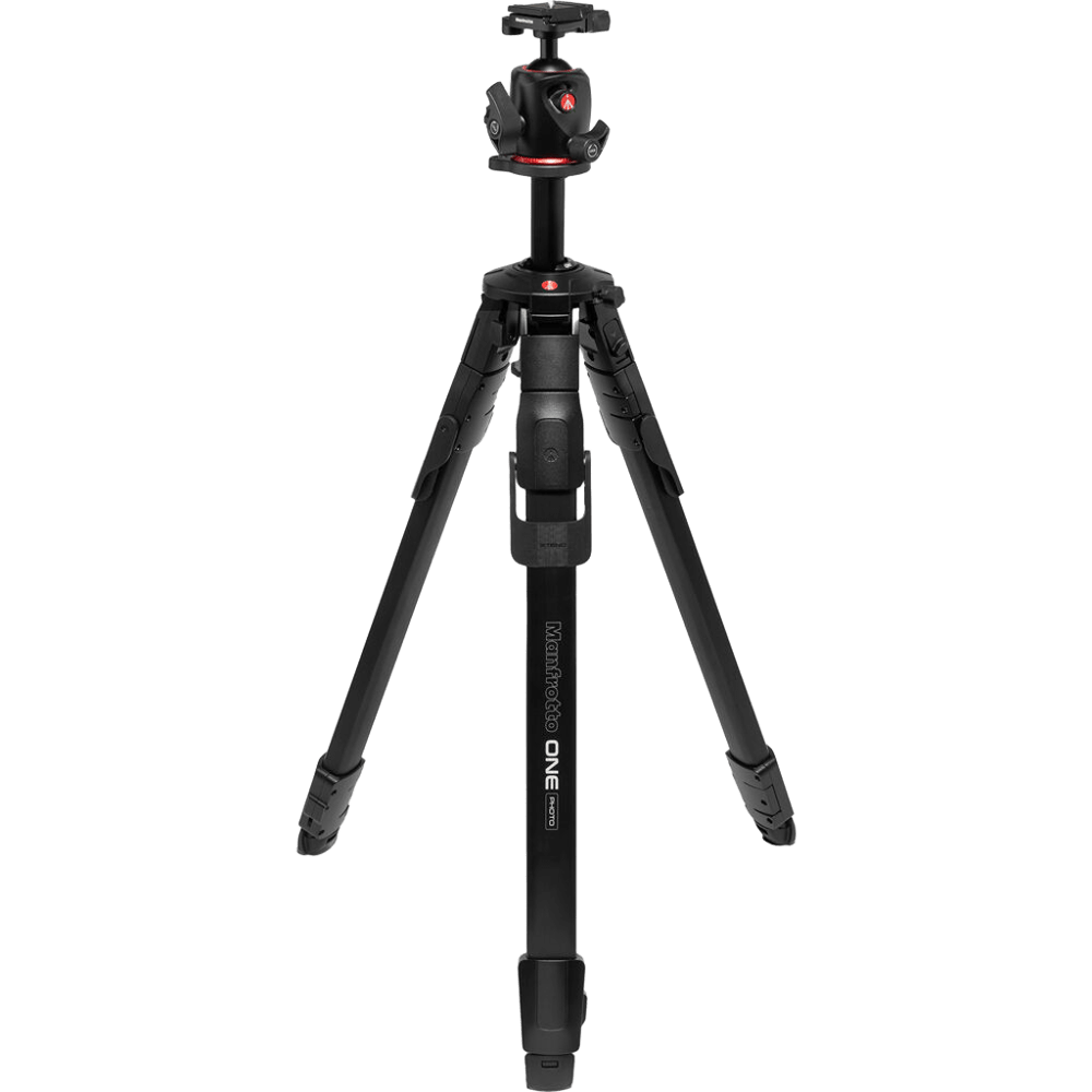Manfrotto ONE Photo Aluminium Tripod Kit XPRO Ball Head Black