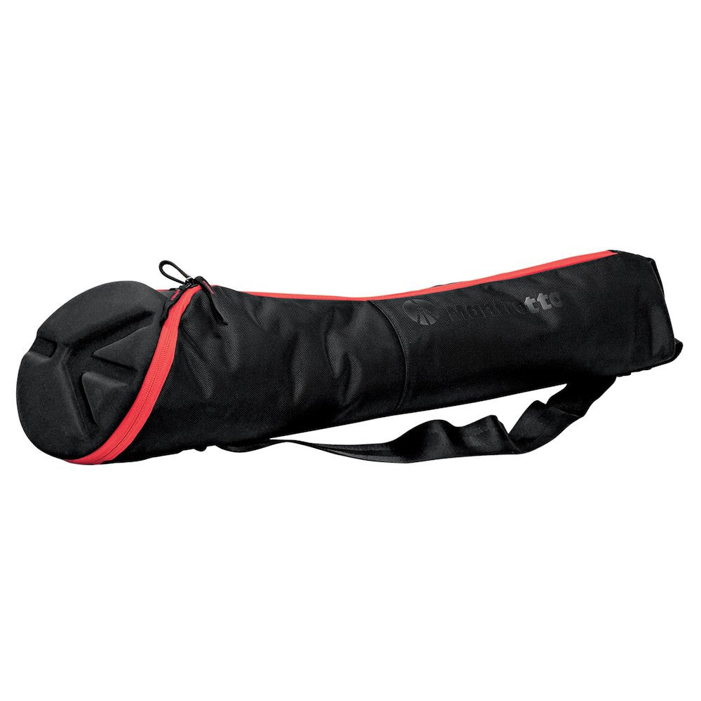 Manfrotto 80cm unpadded tripod bag designed for medium-sized tripods. Features durable nylon build, full-length zipper, and comfortable carry strap.