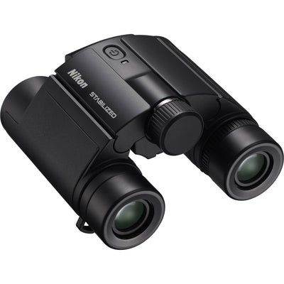 Nikon Stabilized 10x25 S binoculars with clear, stable 10x views and compact design.