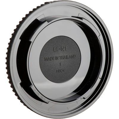 Nikon BF-N1 body cap for Z mount cameras, protects camera sensor and internal components from dust and damage.