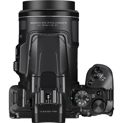 Nikon COOLPIX P950 with super-telephoto zoom lens.