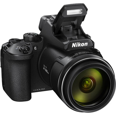 Nikon COOLPIX P950 with super-telephoto zoom lens.
