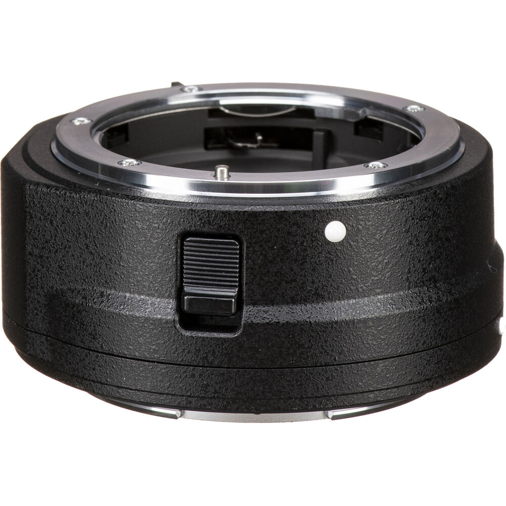 Nikon FTZ II lens adapter on a white background