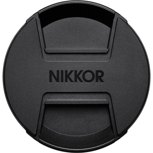 The Nikon LC-77B lens cap is a 77mm snap-on-style front lens cap guard against dust and scratches when the lens is not in use.