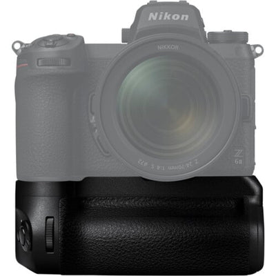 A multi-battery vertical grip that provides additional power for Nikon Z6 II and Z7 II and a more comfortable grip in the vertical shooting orientation.