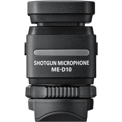 ME-D10 Shotgun Microphone on ZR with 32-bit float audio and built-in shock mount.