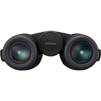 Nikon Monarch M5 Binoculars with ED glass and eco-friendly optics, offering wide field of view, high-resolution imagery, and water- and fog-proof design.