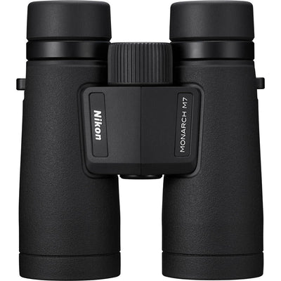 Nikon Monarch M7 10x42 Binoculars with wide view, ED glass, and sharp, clear optics for nature and wildlife viewing.