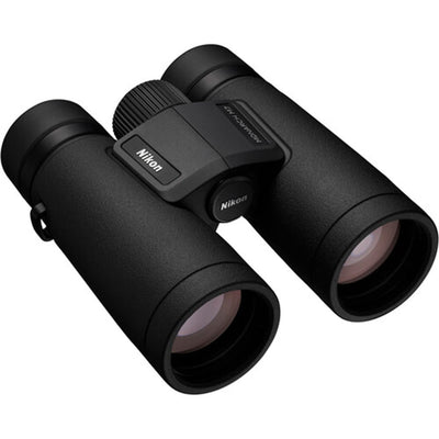 Nikon Monarch M7 8x42 Binoculars with ultra-wide 144.4m field of view, ED glass, and bright, clear optics for birding and nature observation.