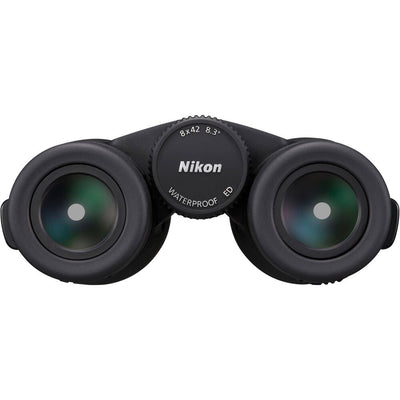 Nikon Monarch M7 8x42 Binoculars with ultra-wide 144.4m field of view, ED glass, and bright, clear optics for birding and nature observation.