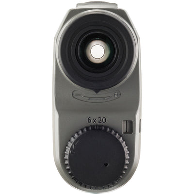 Nikon Prostaff 1000 6x20 rangefinder with 5–910m range, 6x monocular optics, target priority modes, and rugged, rainproof design.