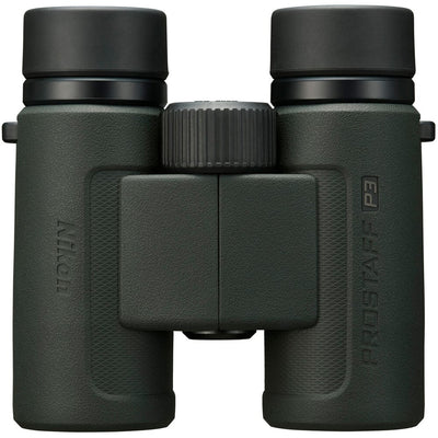 Compact Nikon 10x30 binoculars featuring eco-glass lenses, silver-coated prisms, and 105m field of view