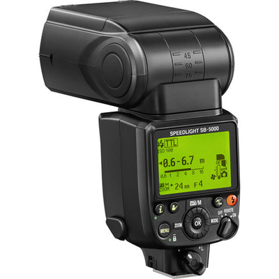 Powerful Nikon SB-5000 Speedlight with radio control, fast recycling, and advanced cooling for pro photographers.