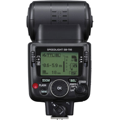 Compact and powerful Nikon SB-700 Speedlight with i-TTL, wireless control, and fast recycling for versatile photography.
