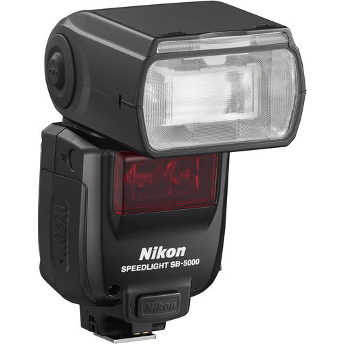 Compact and versatile Nikon SB-500 Speedlight with LED light, i-TTL control, and flexible bounce options for creative lighting.
