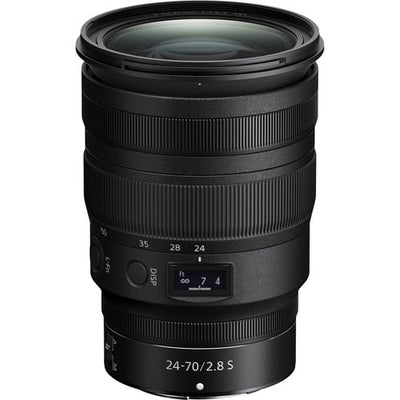 Nikon Z 24-70mm f/2.8 S standard zoom lens – bright, versatile, and sharp throughout the range for professional Z-series shooters.