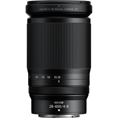 Nikon camera lens on a white background