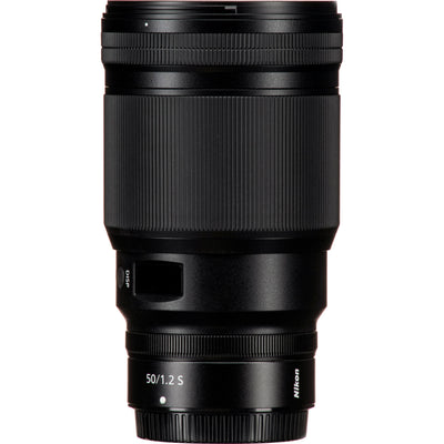 Nikon NIKKOR Z 50mm f/1.2 S lens showcasing premium optics, fast silent autofocus, and shallow depth of field for portraits and cinematic video.