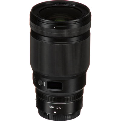 Nikon NIKKOR Z 50mm f/1.2 S lens showcasing premium optics, fast silent autofocus, and shallow depth of field for portraits and cinematic video.