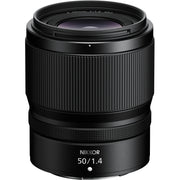 Compact and lightweight Nikon NIKKOR Z 50mm f/1.4 prime lens for portraits and low-light photography
