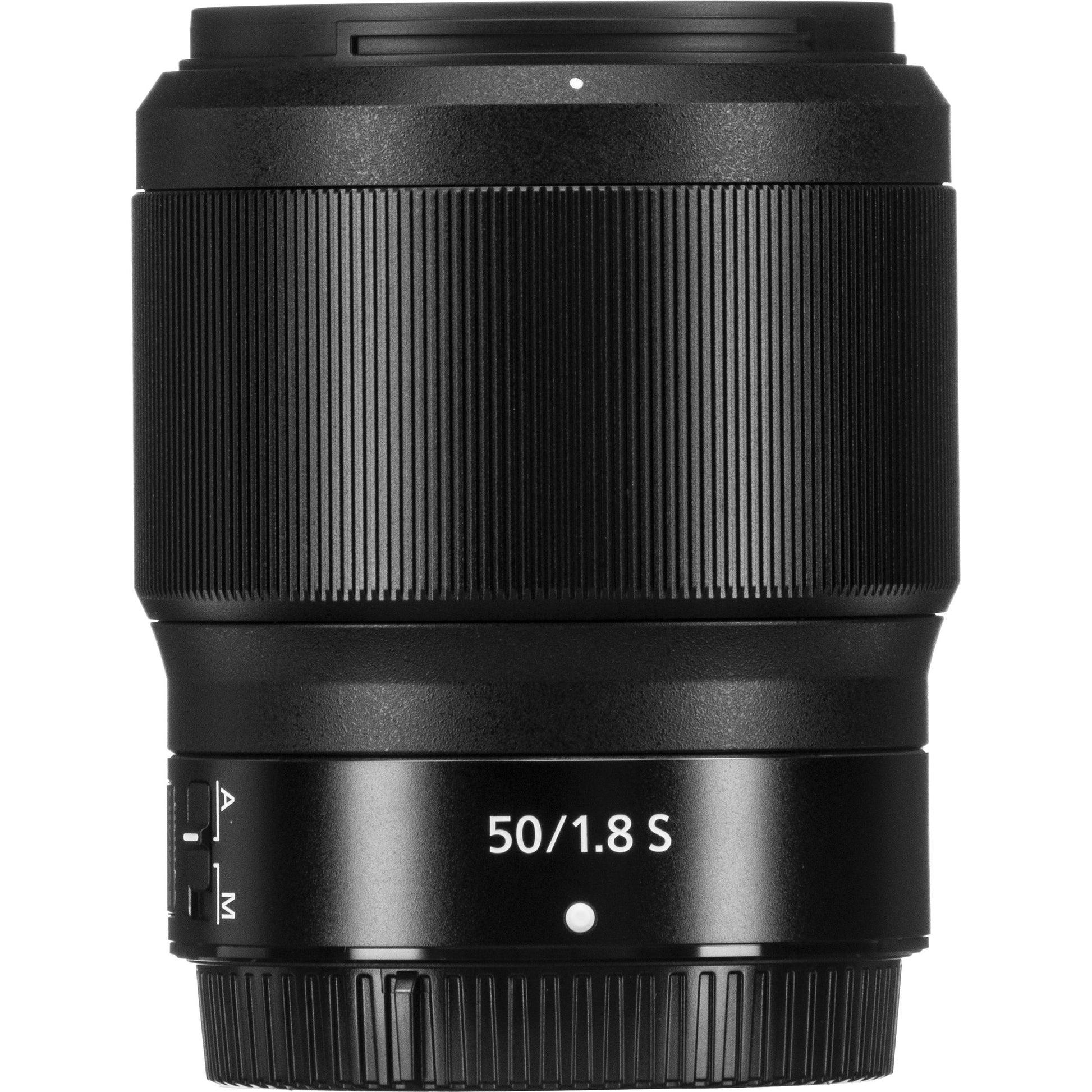 Nikon NIKKOR Z 50mm f/1.8 S lens with ED and aspherical elements, Nano Crystal Coat, and quiet autofocus for photo and video.