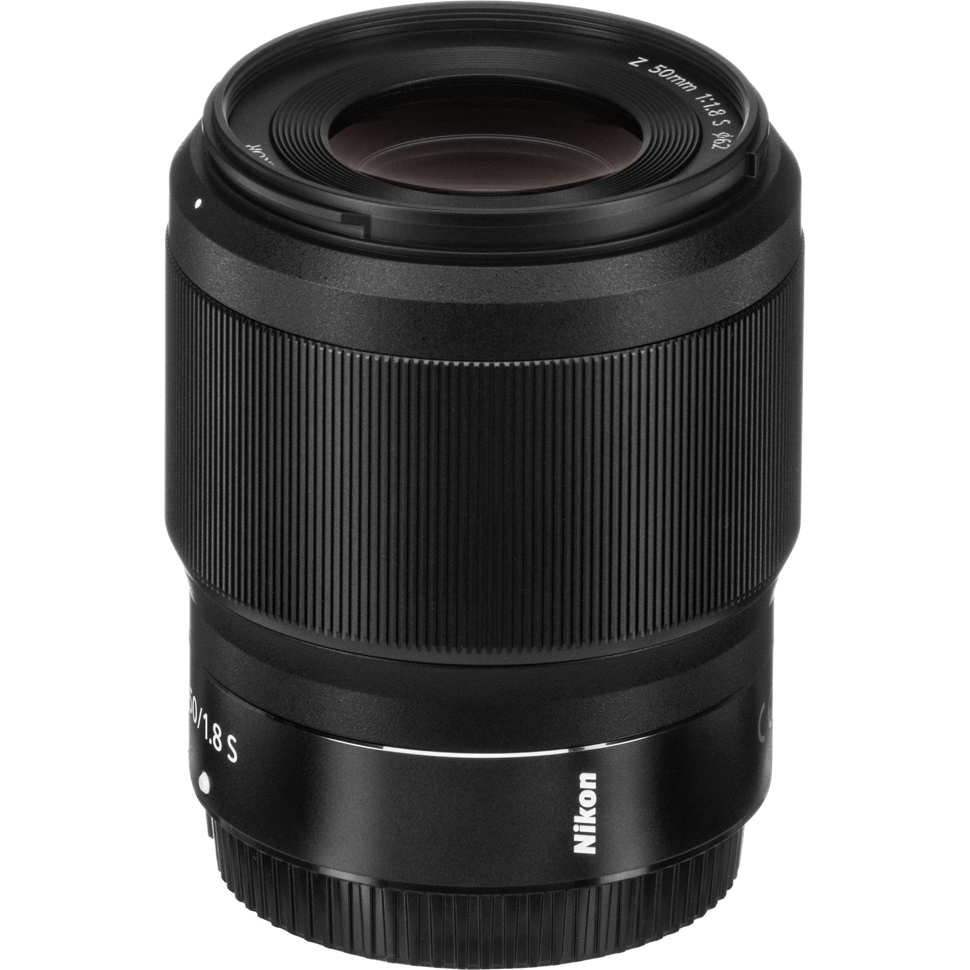 Nikon NIKKOR Z 50mm f/1.8 S lens with ED and aspherical elements, Nano Crystal Coat, and quiet autofocus for photo and video.