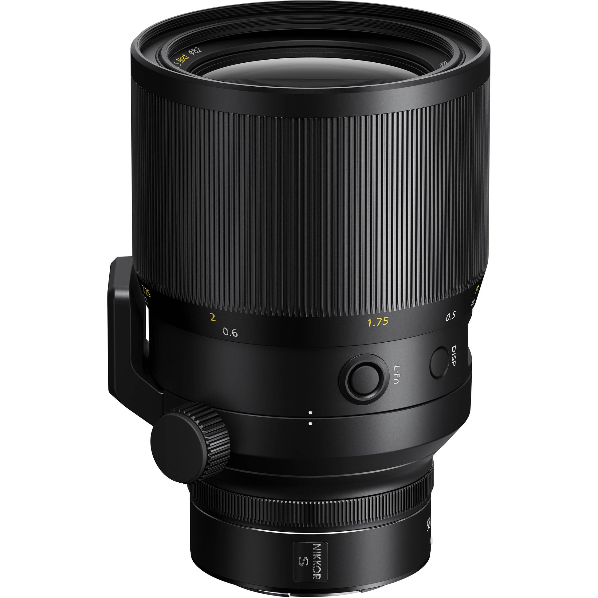 Close-up of Nikon Z 58mm Noct aperture and focus ring