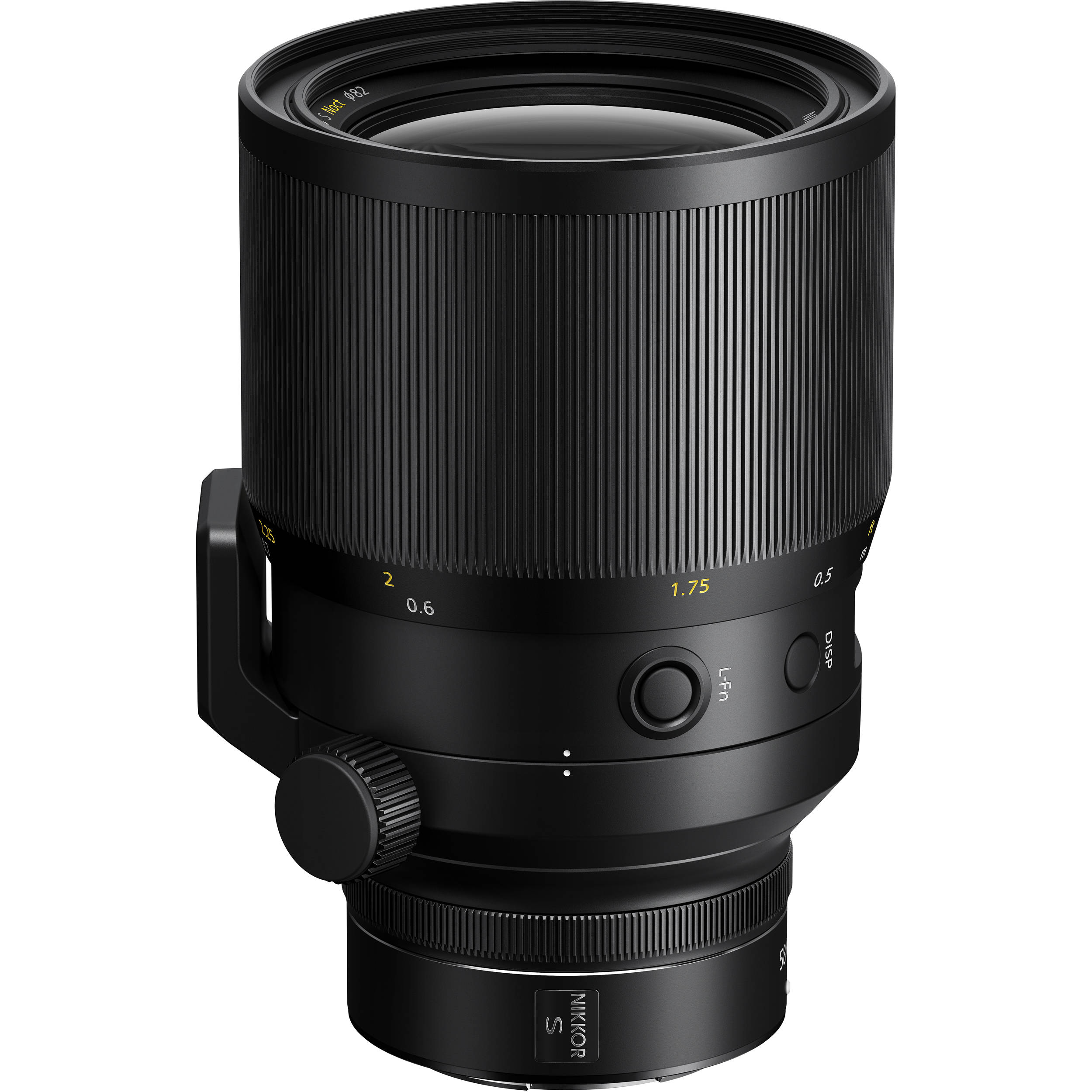 Close-up of Nikon Z 58mm Noct aperture and focus ring